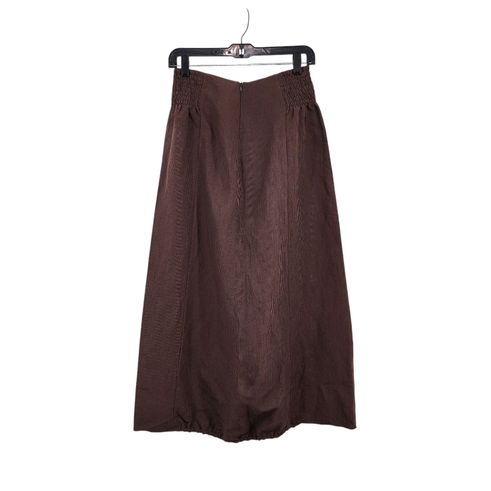 Lilith Vintage Women's Linen Blend Pinstripes A-line Midi Skirt - S - Picture 4 of 8